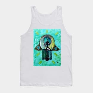 Tree Pose Hamsa by Harriette Knight Tank Top